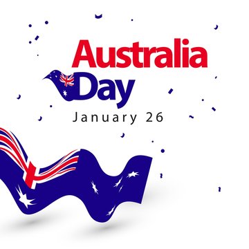 Australia Day Vector Template Design Illustration