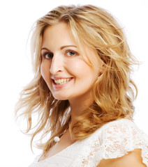 Naklejka premium portrait of cheerful young adult girl