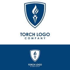 torch logo template