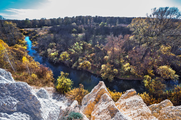 Obraz premium Autumn landscape. Novosibirsk region, Western Siberia, Russia