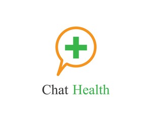 Fototapeta na wymiar Chat health logo illustration