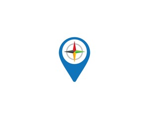 Location point logo illustration