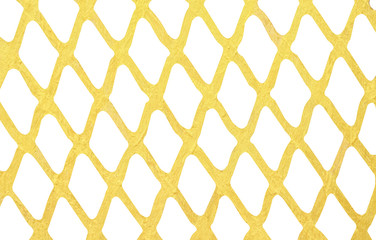 Gold paint wall mesh seamless patterns isolated on white background