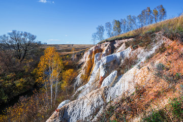 Autumn landscape. Novosibirsk region, Western Siberia, Russia
