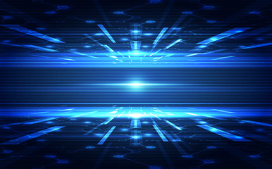 vector digital speed technology concept, abstract background illustration