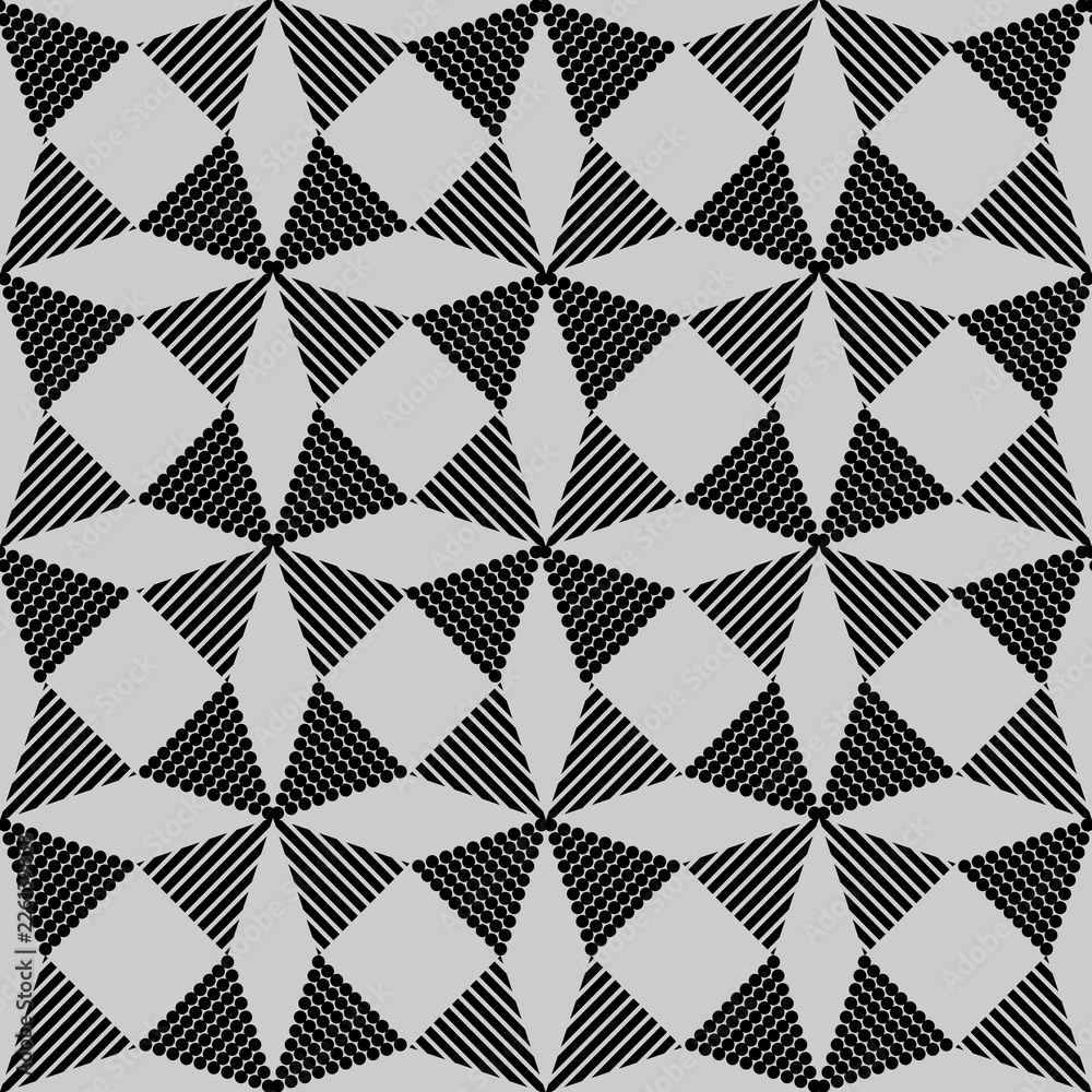 Poster vector geometric pattern. background abstract lines in black and white. classical triangle flat text