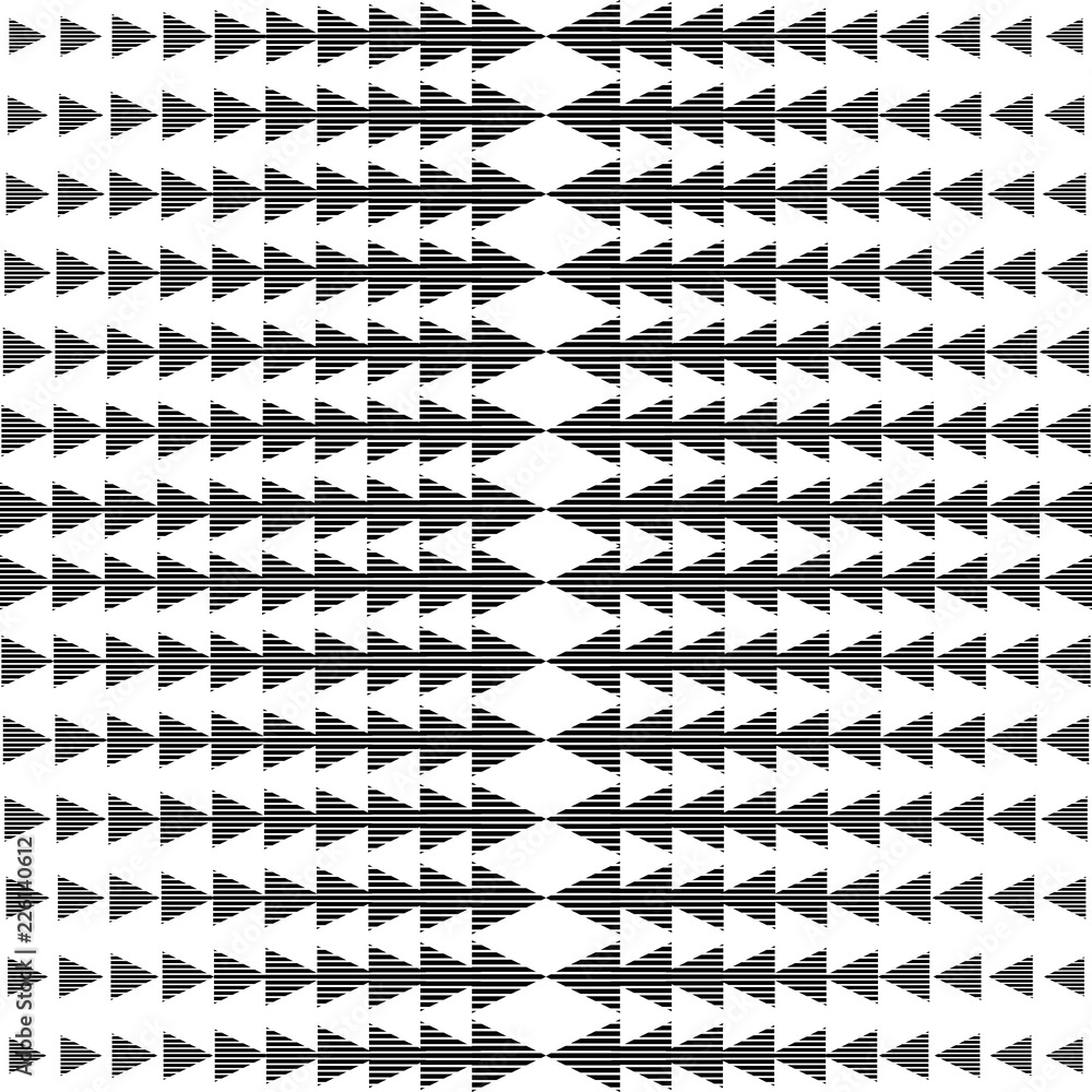 Poster vector geometric pattern. background abstract lines in black and white. classical triangle flat text