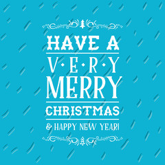 Fototapeta premium Wesołych Świąt Bożego Narodzenia typografia.