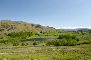 Fototapeta na wymiar View over Little Langdale in Lake District