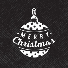 Merry Christmas typography.