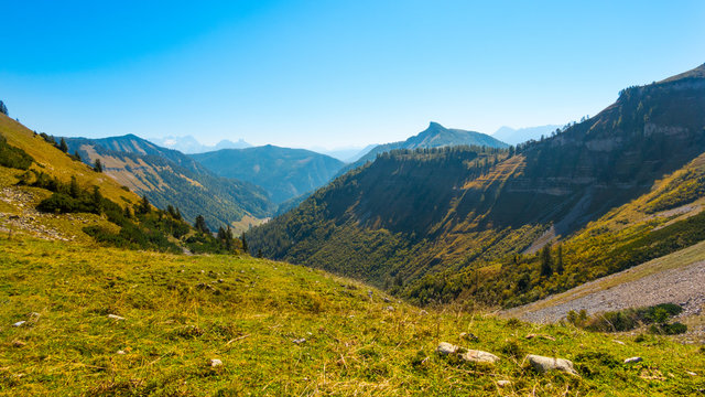 Austrian alps in Salzburger Land in autumn