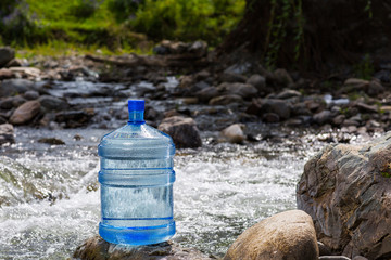 Natural drinking water in a large bottle - 226146030