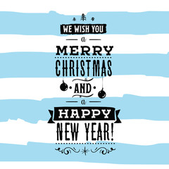 Merry Christmas typography.