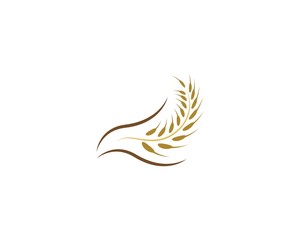 Wheat logo illustration