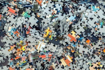 Puzzle pieces background 