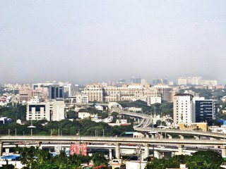Fototapeta na wymiar The Chennai skyline