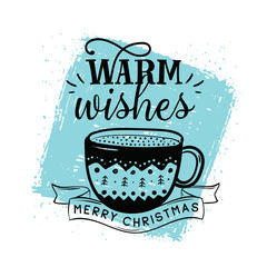 Merry Christmas typography.