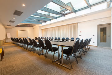  Interior of a conference room in a modern hotel