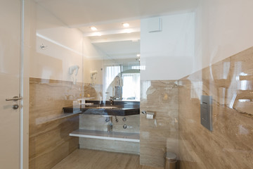 Interior of a hotel bathroom