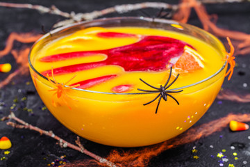 Ghoul's punch in a glass bowl