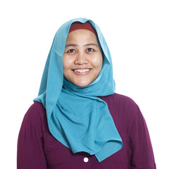 Muslim Woman with Thinking Expression