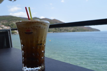 Coffee at the edge of Sea