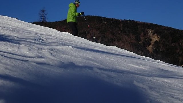 Enjoy skiing at the ski resort