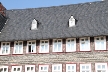 Haus mit Schiefer gedeckt
