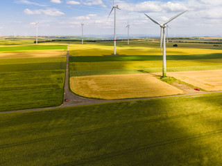 Deutschland, Rheinland-Pfalz, Region Alzey,  Windpark,   Windkraftwerke, Windturbinen, regenerative...