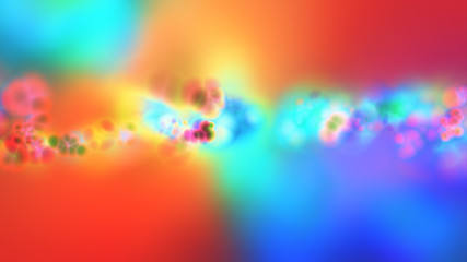 Digitally generated image glitched banner. Abstract blur effect. Technology frame template. Message display, motion graphics reflection in mirror, render 3D effect