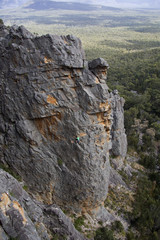 The first ascent of Archies Arete (20**), Dreamtime Wall. Grampians National Park. Victoria. Australia