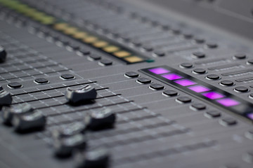 sound control with sliders and button for controlling the sound level