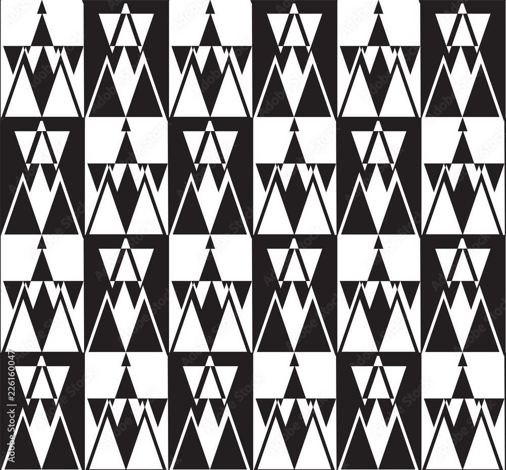 Aufkleber seamless geometric pattern background with triangulars. white and blue texture. graphic modern patte