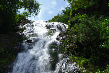 Amazing beautiful waterfalls at Sarika Waterfall Nakhon Nayok, Thailand