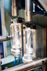 New plastic jar bottle moulds, close up