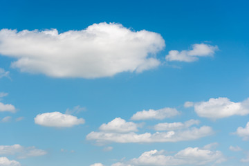 The vast blue sky and clouds sky.