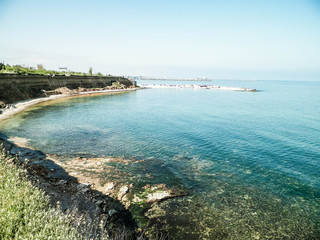 Obraz premium Cliffs on the Black Sea coast, Romania.