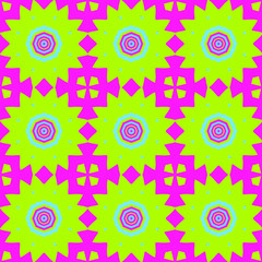 Seamless background pattern with a variety of multicolored lines.