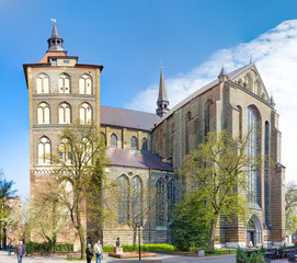 Fototapeta na wymiar St. Marien Kirche Rostock