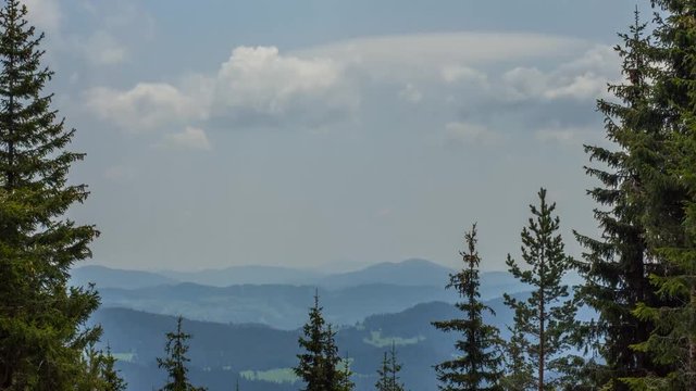 A timelapse of a clody sky next to Chepelare in the Bulgarian Rhodope Mountains.