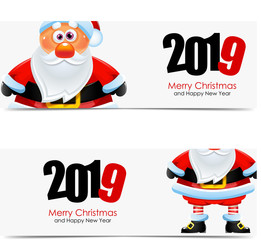 SantaClaus. Merry Christmas and Happy New Year. 2019