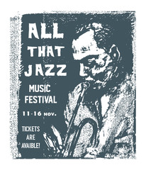 All That Jazz Music Festival for T Shist Design.