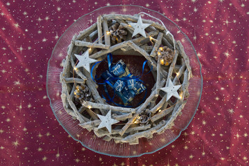 Licht im Dunkel - Leuchtender Weihnachtskranz 