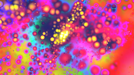 Spermatozoa rush to victory. Movement through the fallopian tubes. 3D illustration on medical research