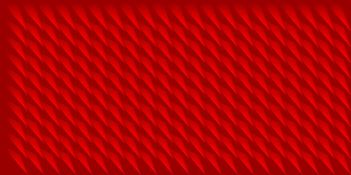 Volume realistic vector triangles texture, red geometric pattern, design background for you projects 