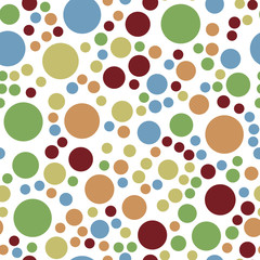 Rounds and circles. Seamless vector EPS 10 Abstract geometric pattern.  Texture for print and Banner. Flat style