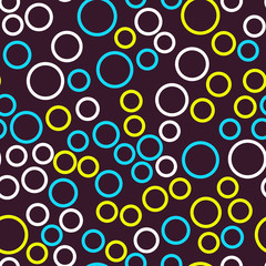 Rounds and circles. Seamless vector EPS 10 Abstract geometric pattern.  Texture for print and Banner. Flat style