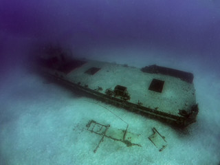 The wreck of the P31 patrol boat off Comino, Malta