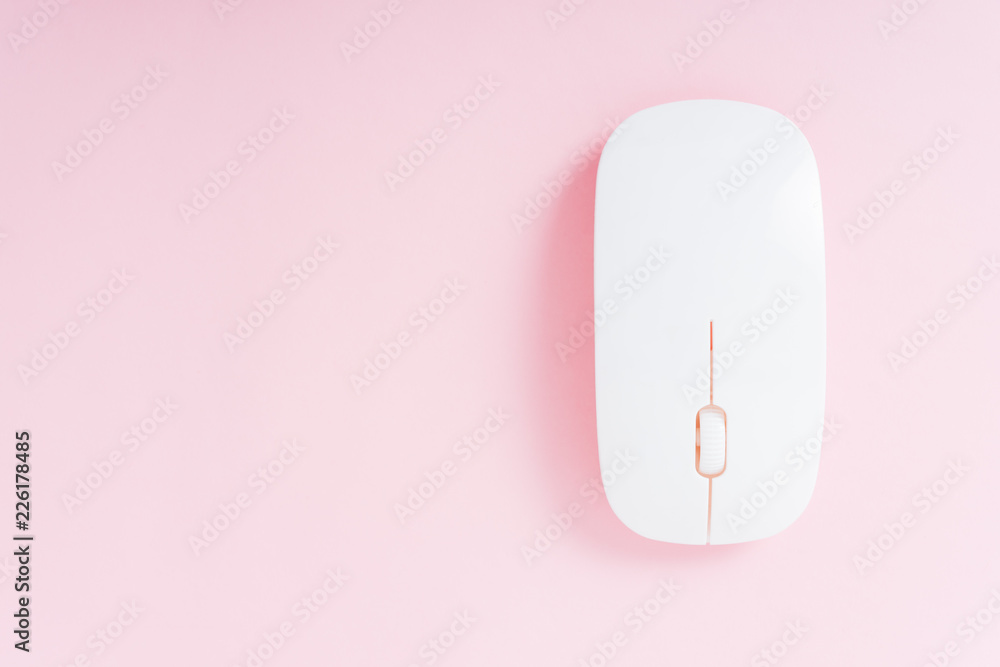 Poster top view computer wireless mouse