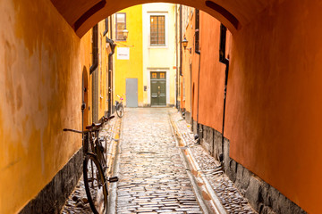 European old town city street